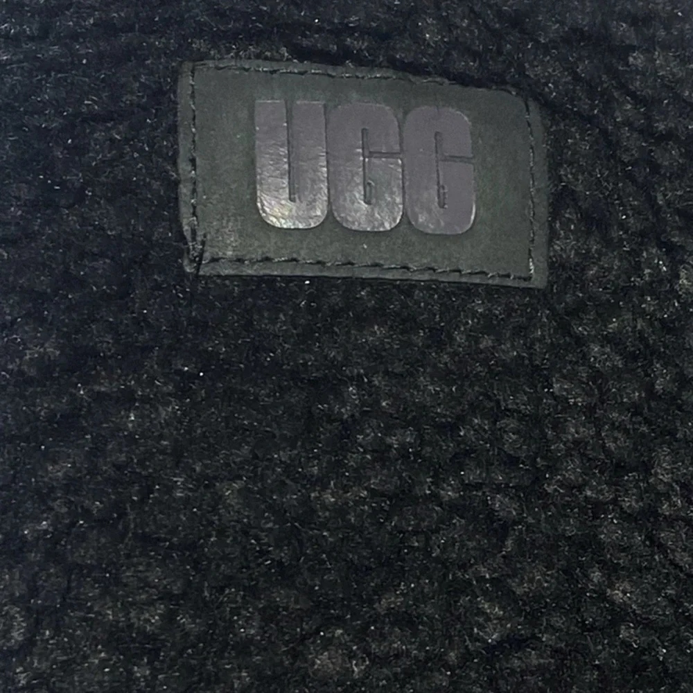 UGG Black Faux Shearling Mittens NWT